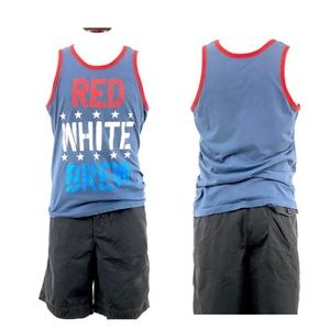 RED... WHITE... BREW... Men’s tank